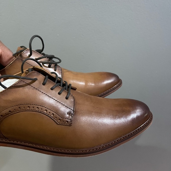 Brand New Bar III Sean Lace-up shoes Tan Sz 10.5 - Picture 7 of 14